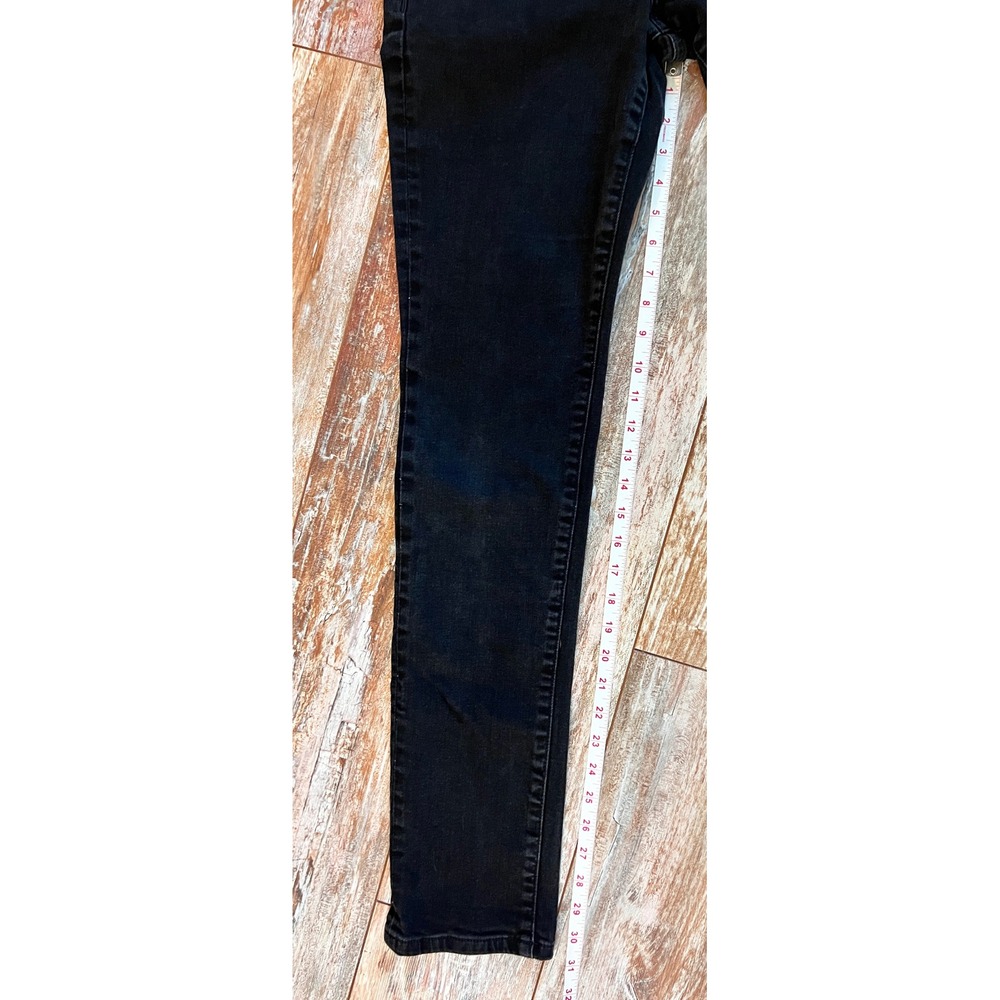 Joe's Jeans Black Skinny Jeans Women's 29 Mid Rise Stretch Dark Wash - Picture 8 of 9